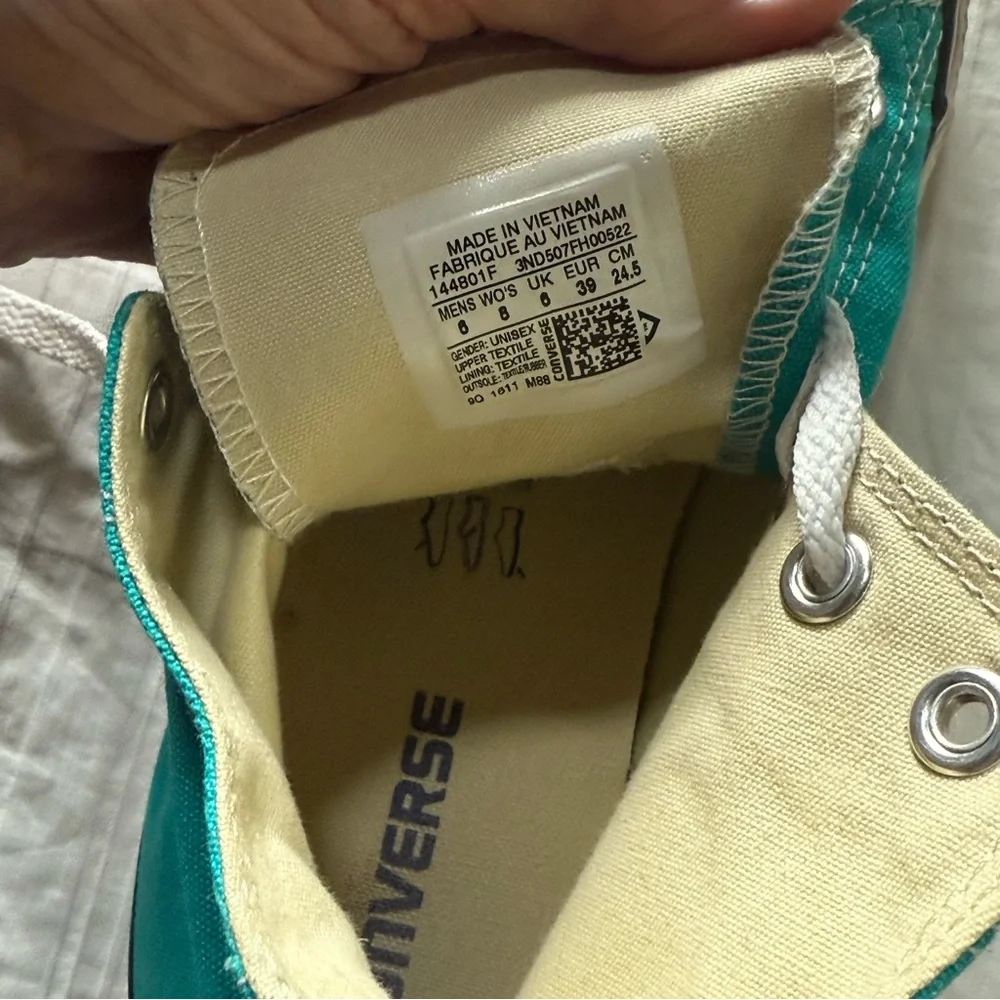Converse high top sneakers, turquoise - Picture 10 of 10